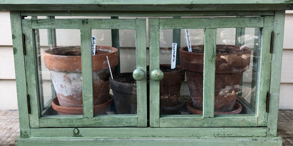 Vintage-Style Greenhouses and Terra Cotta Pots