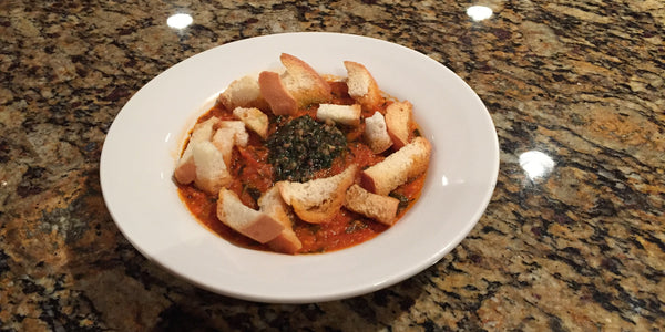 Hot Soup from the Summer Garden in Cold Winter