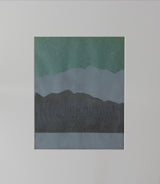 Victoria Composition 1 Artwork inspired by Victoria, British Columbia. A monoprint measuring 10 inches by 8 inches.