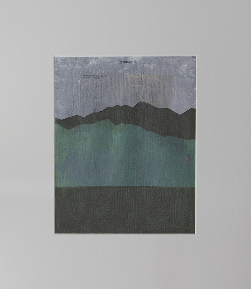 Victoria Composition 2 Artwork inspired by Victoria, British Columbia. A monoprint measuring 10 inches by 8 inches.