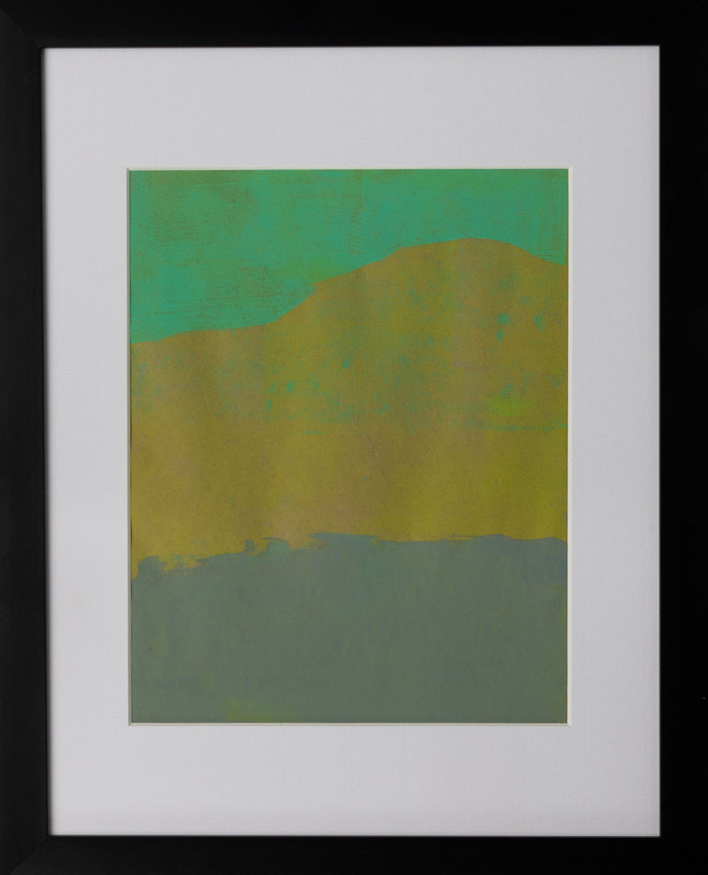 Landscape Composition 2 mixed media monoprint