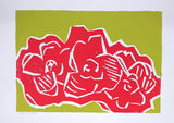SERIES 1 LIME GREEN 16 X 20 ACRYLIC ON PAPER