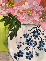 Art Nouveau - Peonies in a Ginger Jar