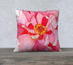 Watercolor Peony 22 x 22 Pillow Cover