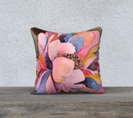 Colorful Peony Pillow 18" x 18"