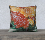 Composition in Orange 20 x 20 Pillow
