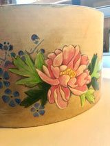 Vintage Hat Box - Up Cycled with Original Artwork