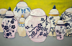 Ginger Jars. An original painting by artist RH Zondag. Acrylic on board measuring 20 inches tall by 30 inches wide. Gallery wrapped and ready to hang.