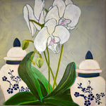 White Orchids and Ginger Jars