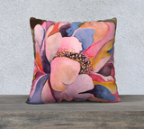 Colorful Peony Pillow 22" x 22"